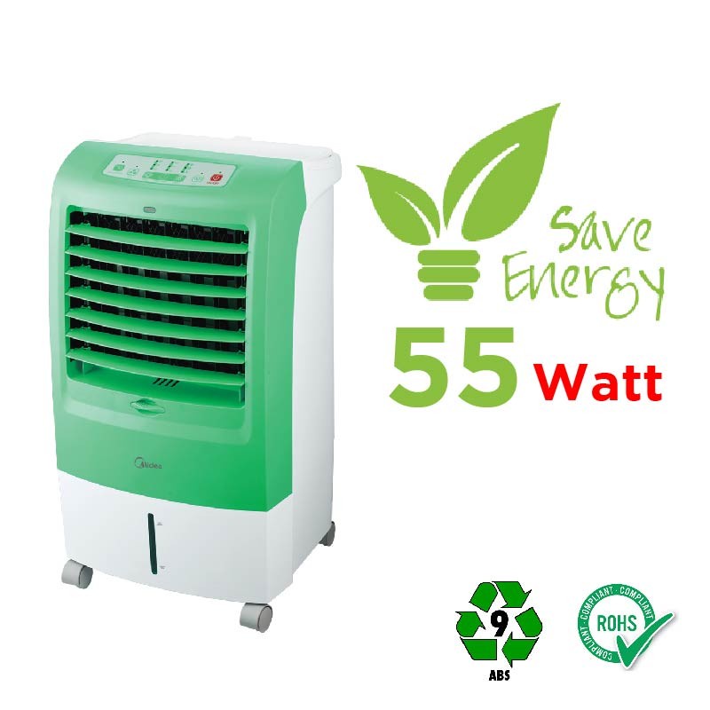 Midea Air Cooler 15 Liter AC120-15F - Remote Control - Timer 7 jam - Hijau