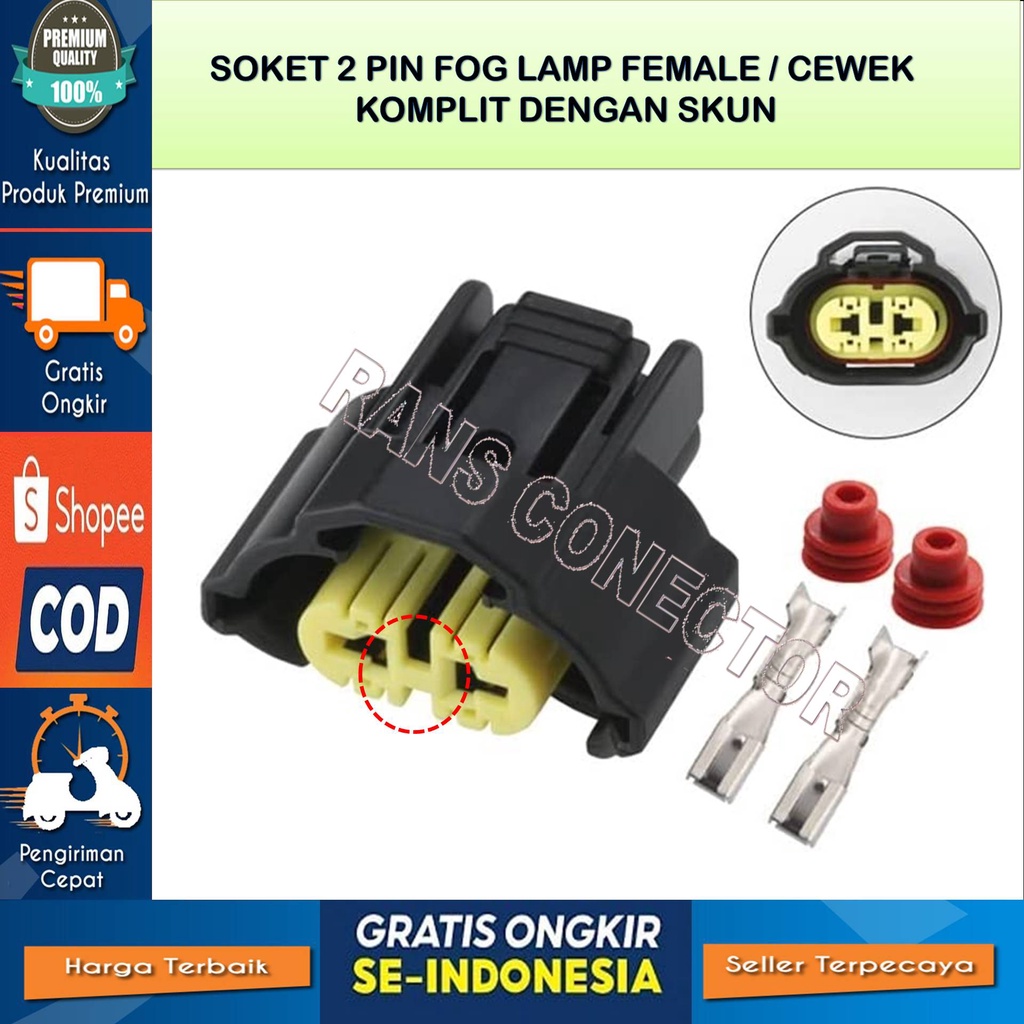 SOKET CONNECTOR KONEKTOR LAMPU KABUT H11 H9 M6 SOKET  LAMPU FOG LAMP LAMPU KABUT H11 H16 H8 H9 M6
