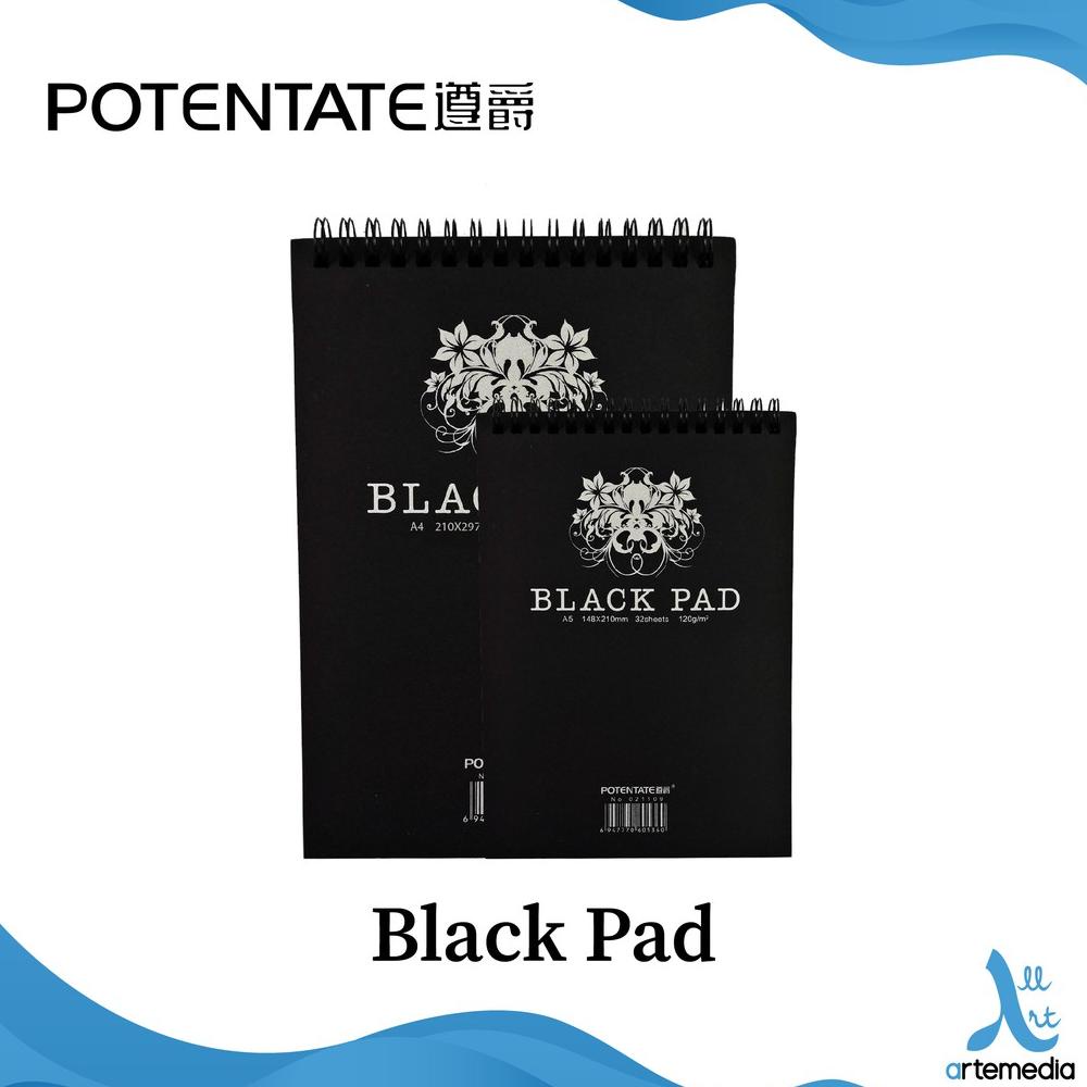 

Buku Sketsa Potentate Black Paper Wire Bound Sketchbook