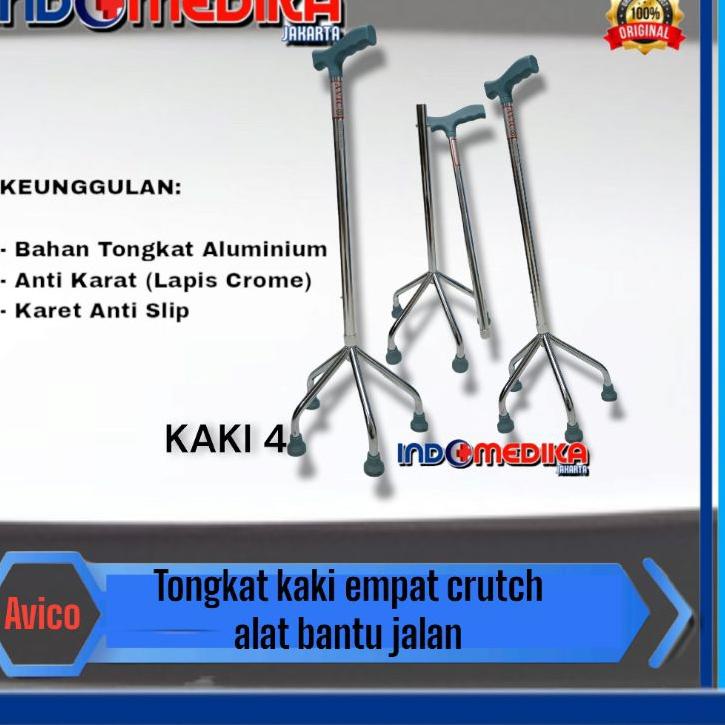 ◌ Tongkat kaki 4    - Tongkat bantu Jalan Lansia - Alat bantu jalan Kaki 4 ℗