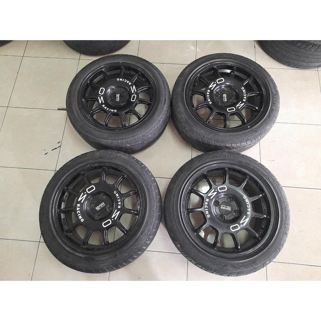 velg mobil bekas oz racing ring 16 pcd 4x100 cocok avanza, xenia, yaris, mobilio, jazz