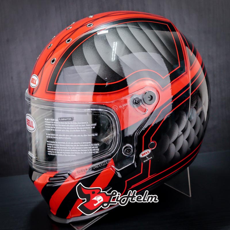 BELL HELM ELIMINATOR | OUTLAW RED | FULL FACE