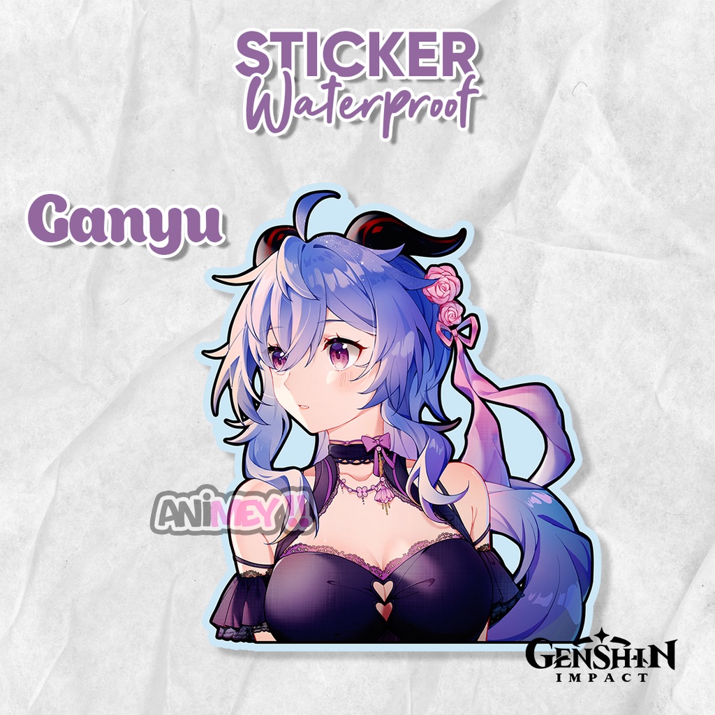 

Stiker Ganyu Genshin impact/ Sticker Anime Waterproof