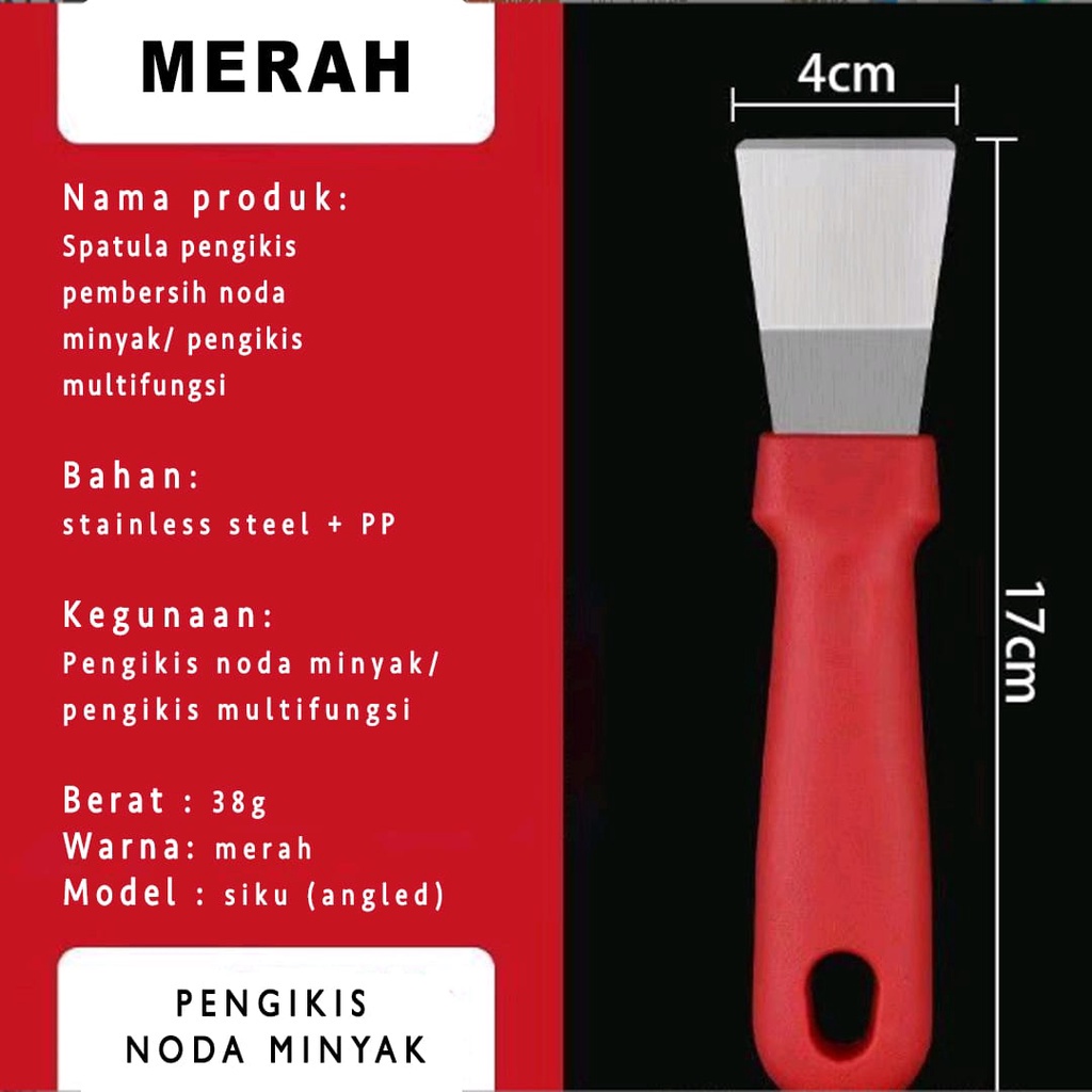 GP Spatula Pengikis Pembersih Noda Minyak Untuk Dapur