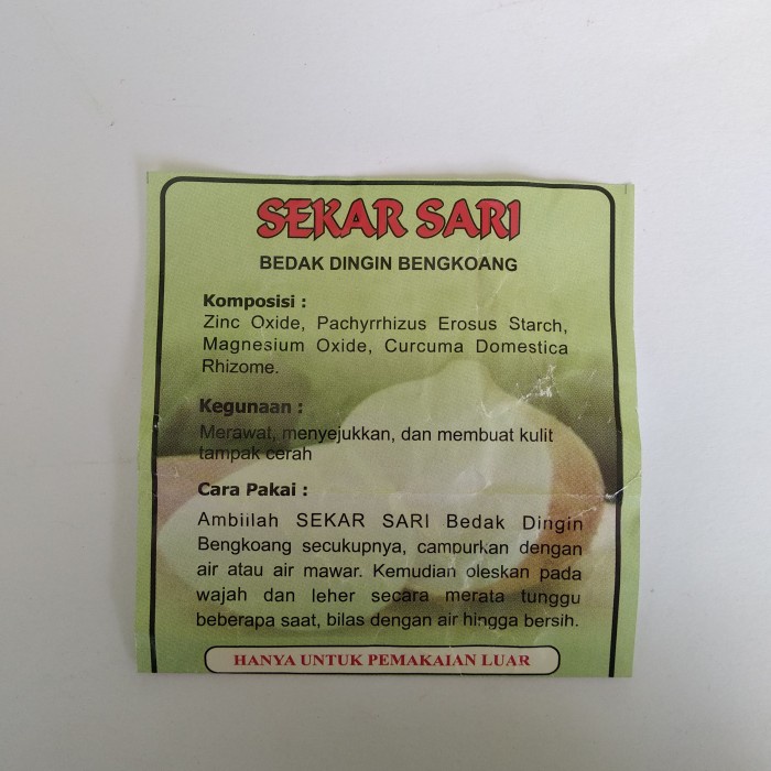 SEKARSARI Bedak Dingin Bengkoang 40g