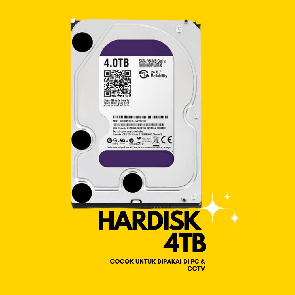 Hardisk HDD PC/CCTV 4TB