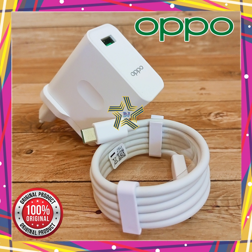 Oppo Reno 2 3 4 Reno 2F 5F SUPER VOOC Charger Flash Charge 33W Original Type C