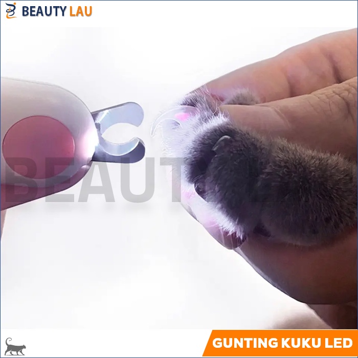 GUNTING KUKU KUCING LED TANPA SAKIT CAT PET NAIL CLIPPER PREMIUM PEMOTONG KUKU KUCING