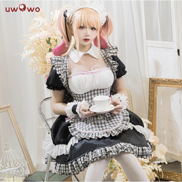 PRE-SALE UWOWO Anime/Manga My Dress-Up Darling Marin Kitagawa Lattice Maid Cosplay Costumes Role Play Cosplay Outfit