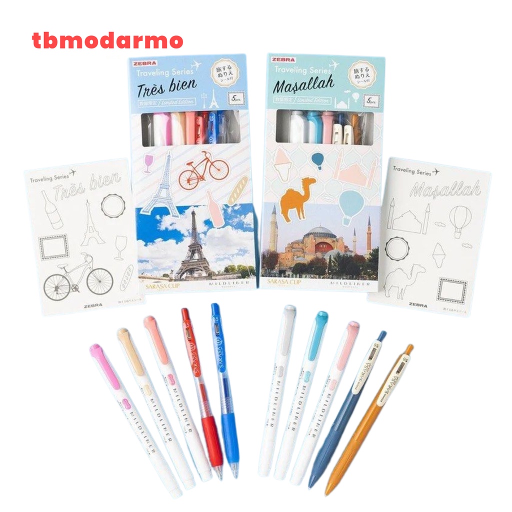 Sarasa Mildliner Travel Series Set 5 Pcs