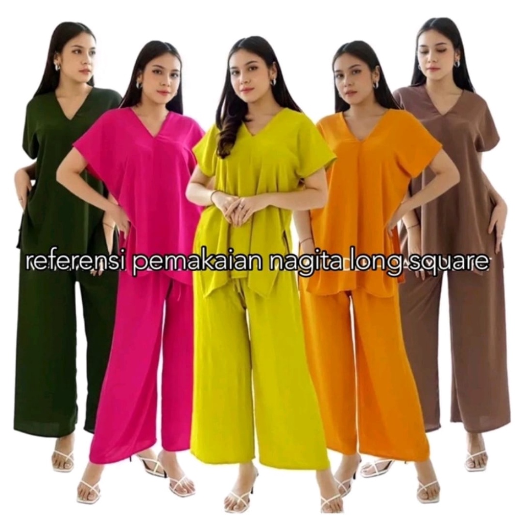 [COD] ONE SET Nagita + Kulot Crinkle Airflow Premium Free Size - Stelan Nagita + Kulot Crinkle - Ste