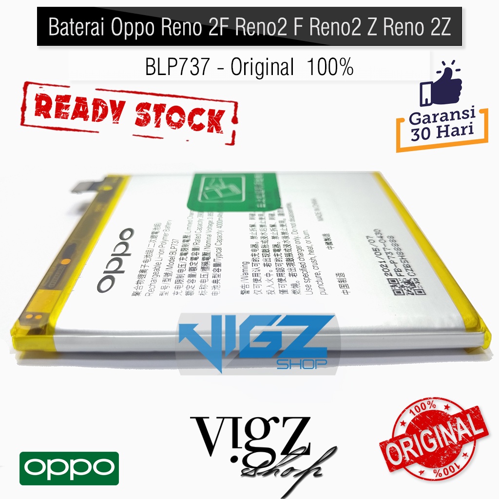 Baterai Oppo Reno 2F Reno2 F Reno2 Z Reno 2Z BLP737 Original 100%