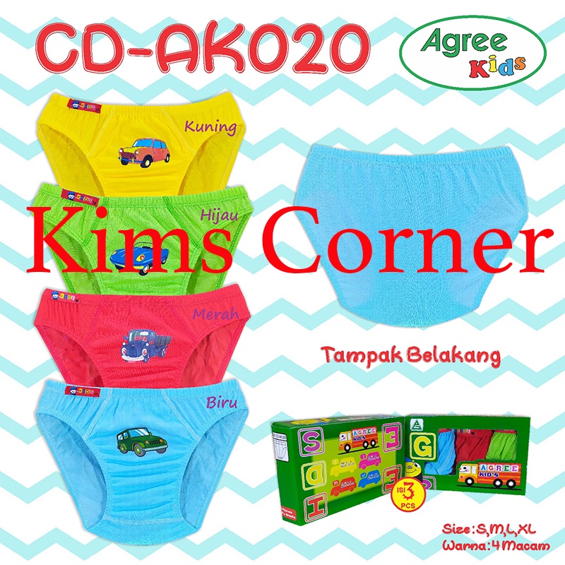 CELANA DALAM AGREE  KIDS NGS C9 3PCS