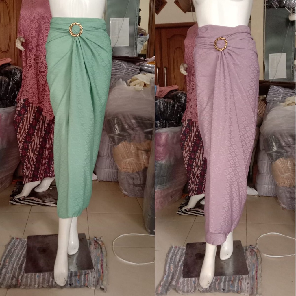 Rok Lilit Dobby Polos Setelan Kebaya / Rok Lilit Serut / Rok Setelan Kebaya