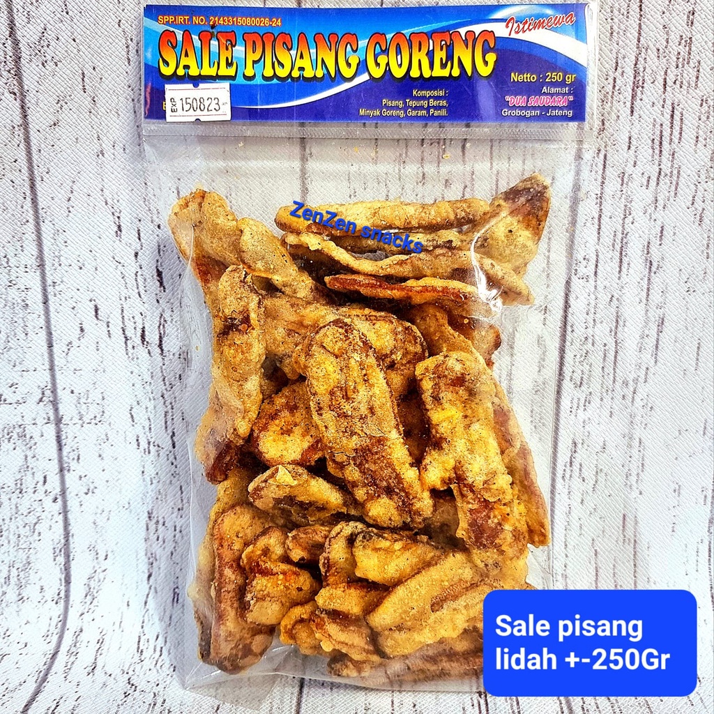 

KERIPIK SALE PISANG GORENG LIDAH +-250GR