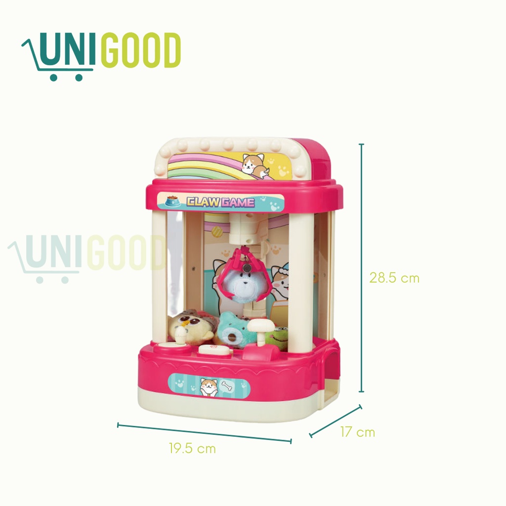 UNIGOOD - Mini Claw Machine Mainan Anak Mesin Capit Tangkap Boneka Kado Anak