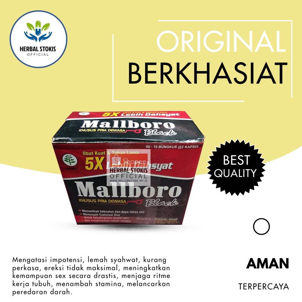 Herbal KapsulMallboro Asli Original Kapsul Kesehatan Obat (Kuat) Herbal Suplemen Stamina Pria