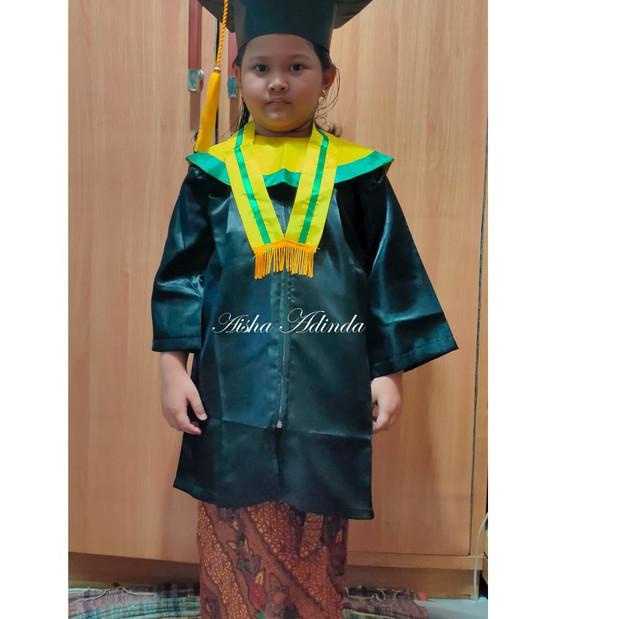 ➨ BAJU TOGA WISUDA ANAK TK PAUD SETELAN 1 SET BERKUALITAS ORIGINAL 100% SUPPLIER BEST SELLER ✬