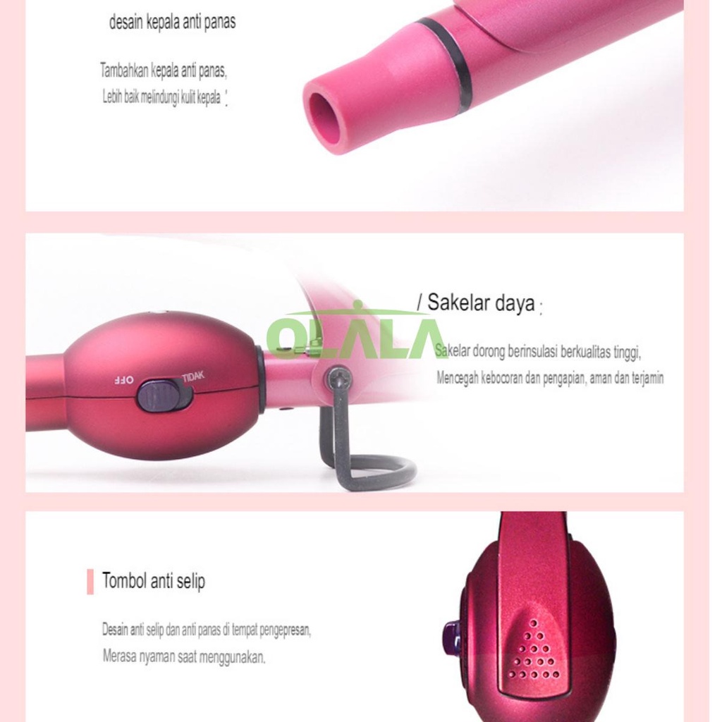 ALAT PENGERITING RAMBUT 9MM HAIR CURLER OLL-8827