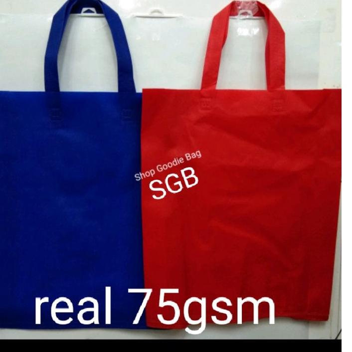 

PROMO SPESIAL K92 Tas Spunbond Handle uk 38x45x8 harga LUSINAN ボ