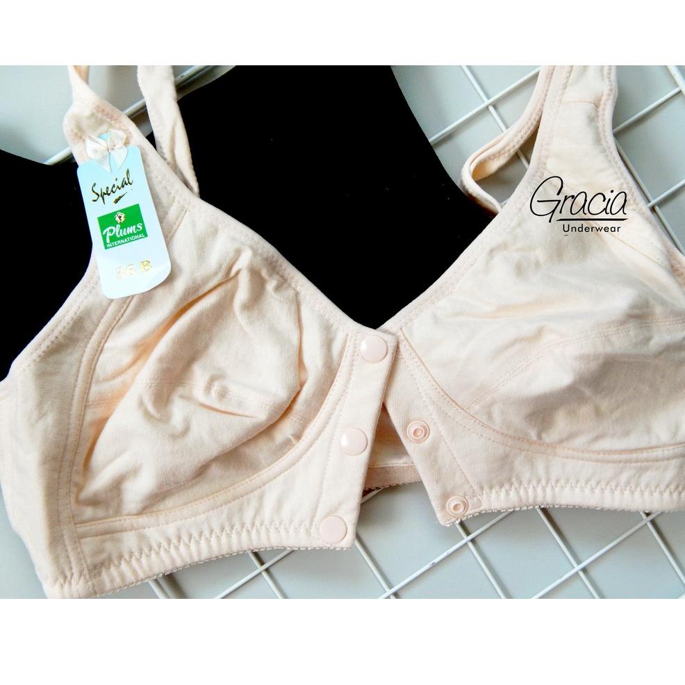 [ART. 075] BH PLUM 211 CREAM Kancing Depan size 36 - 42