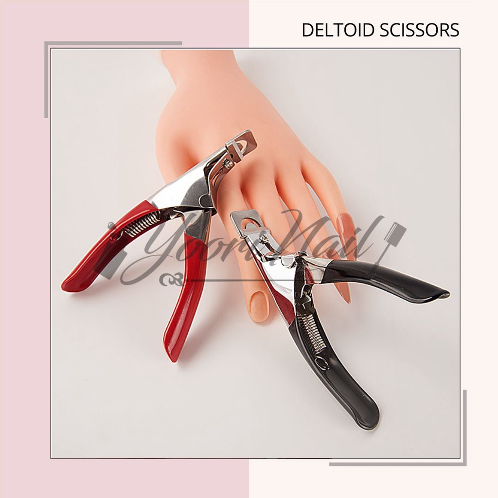 Deltoid scissors gunting kuku palsu pembentuk kuku palsu fake nails false nail clipper