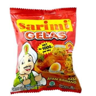 SARIMI GELAS RASA AYAM BAWANG 1 DUS / ISI 120 PCS