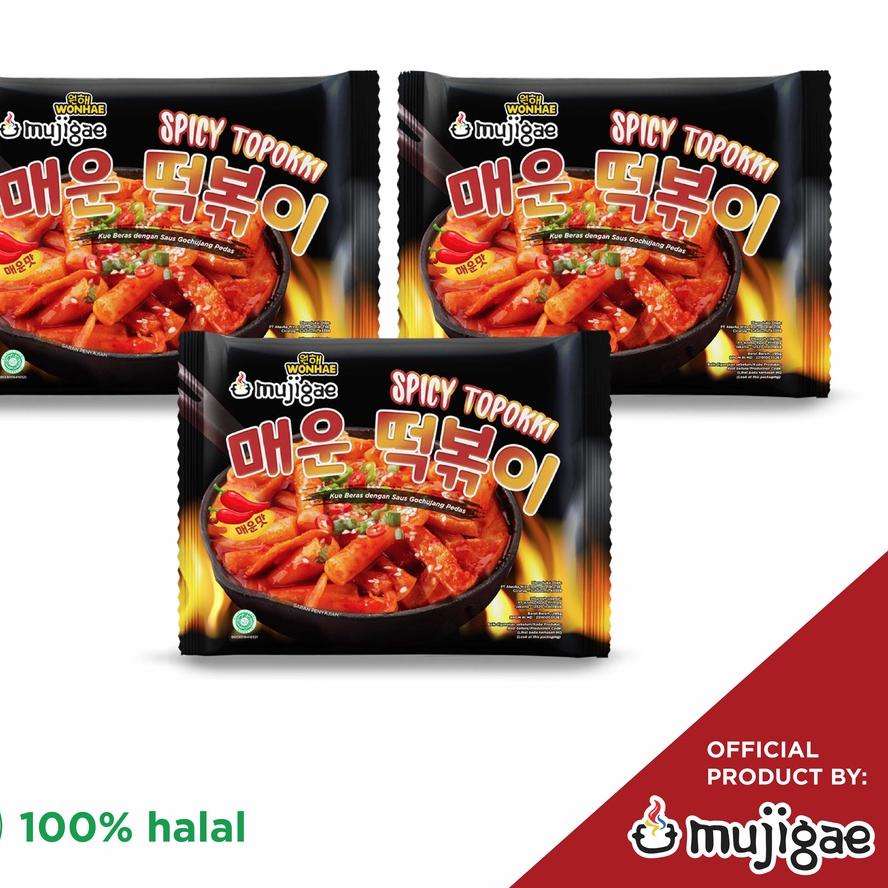 

☈ PAKET ISI 3 - Mujigae Spicy Topokki 195 gr ☉