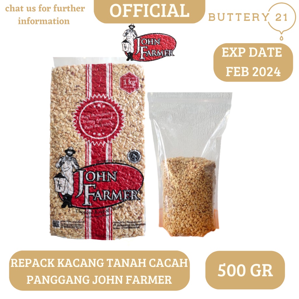 

Repack Kacang John Farmer Roasted Peanut Panggang 500 gr