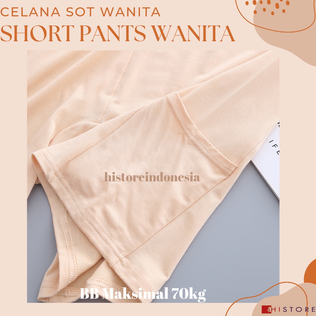 [HI] Short Pants Wanita Seamless Fit 079 Celana Pendek Ketat CD BB Maksimal 70 kg