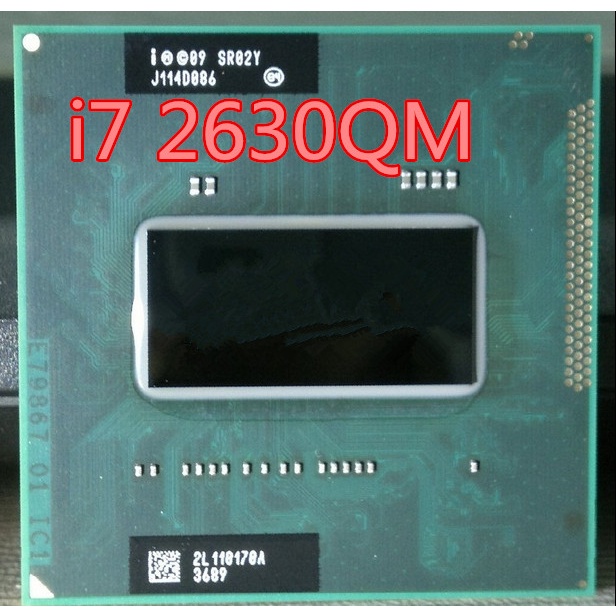 Prosesor Laptop Intel Core i7-2630QM SR02Y 2.00GHz Socket G2 rPGA988B
