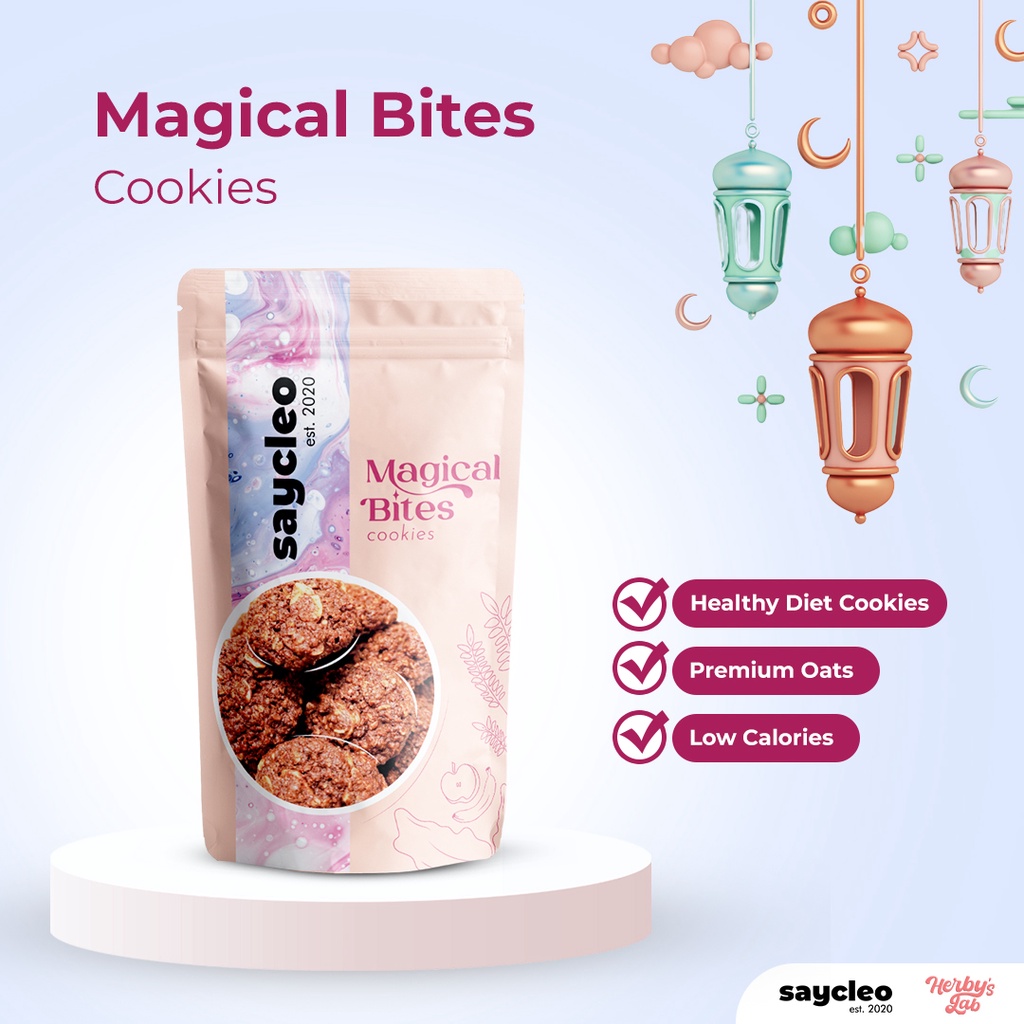 

Magical Bites, Oat Cookies Low Calorie by herbys.lab Kue Lebaran Sehat