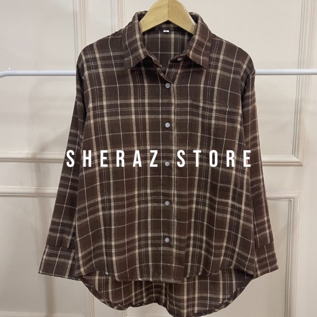 Kemeja Flanel Jumbo Ld 120 140 FLANELY SHIRT OVERSIZE XXL 5L Atasan Kemeja Kotak Wanita Remaja Terbaru