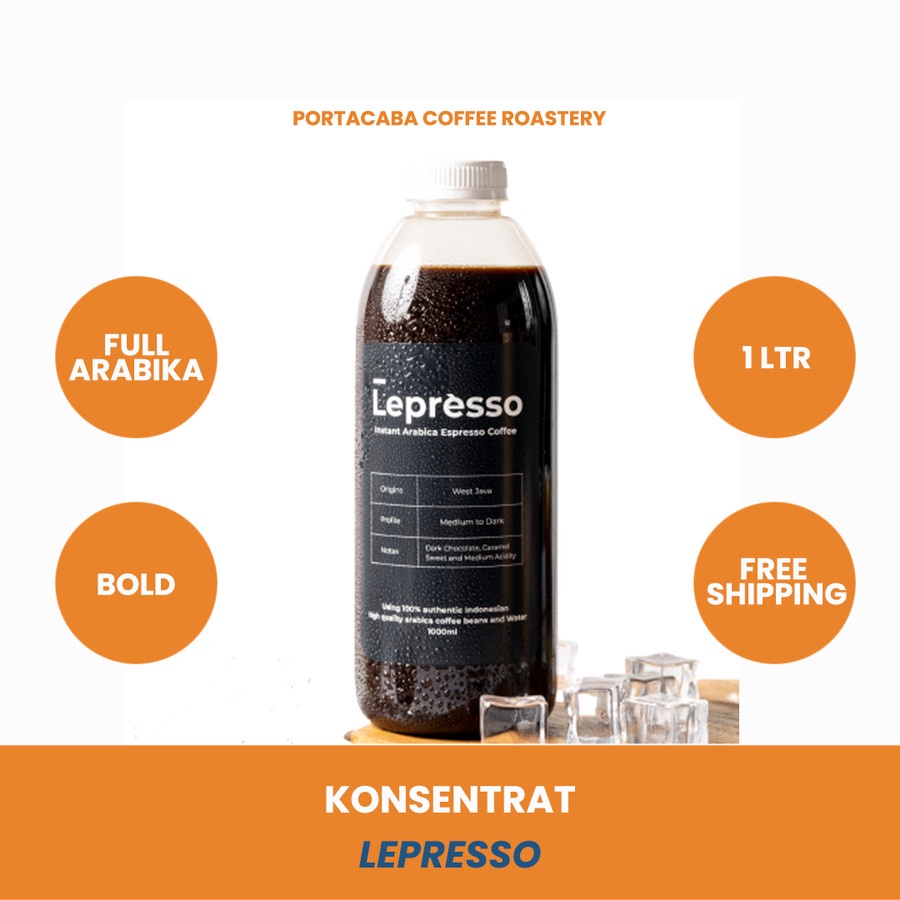 

Espresso Cair Konsentrat Full Arabika Portacaba Lepresso 1Ltr
