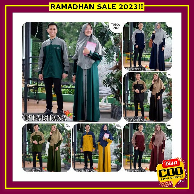 Baju Gamis Kopel Pasangan Games Couple Bsju Gamis Copel Dewasa Murah Gmis Lebaran 2023 Bju Gsmis Pas