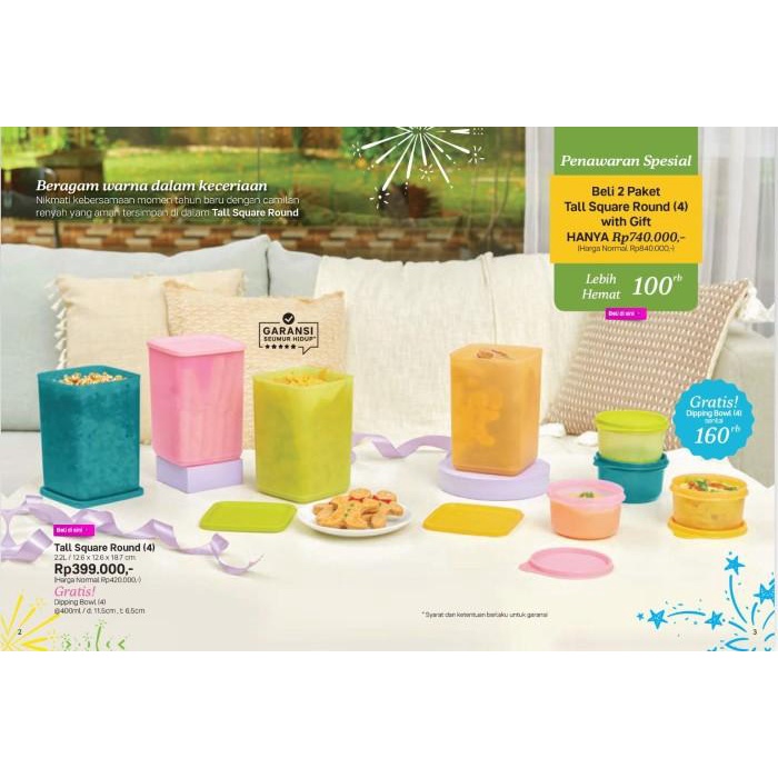 Tall Summer Fresh Satuan Toples Tupperware