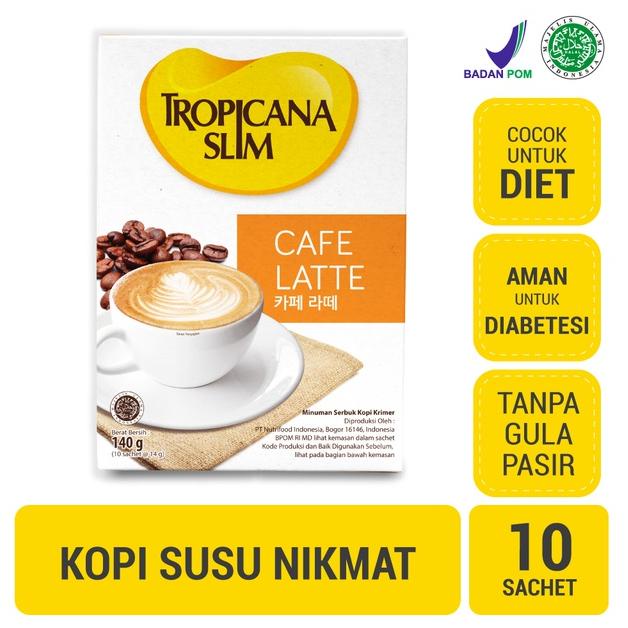 

4.4 Promo Brand Tropicana Slim Cafe Latte 10 Sachet 14gr - Kopi Susu Nikmat Tanpa Gula Pasir