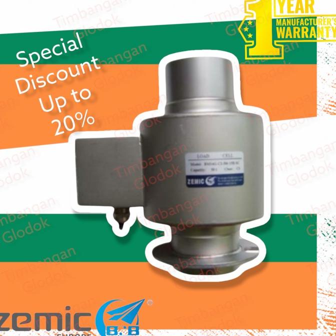 Load Cell Jembatan Timbang, Sensor Timbangan, Zemic 50 Ton, Bm14G
