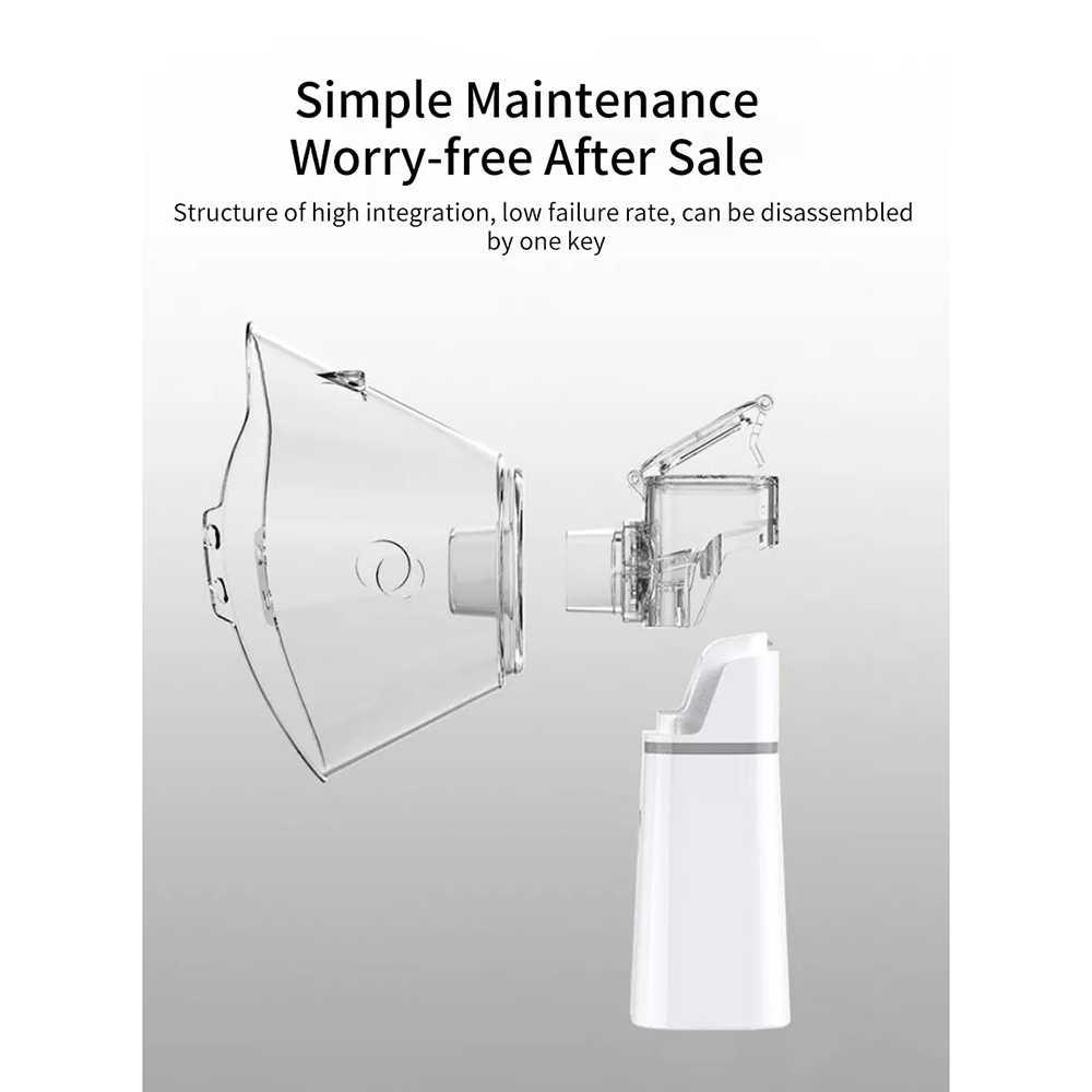 Alat Terapi Pernafasan Asma Inhale Nebulizer - YM-252 - White