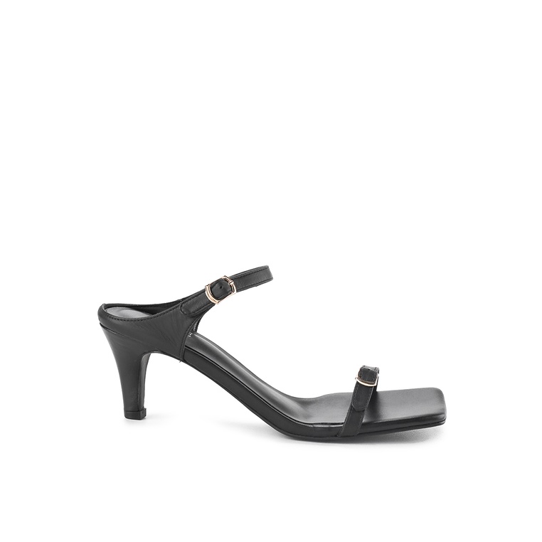 Sepatu Heels ELLE Original Warna hitam Hills Jalan Terbaik 100% Asli Ladies 30263Za Wanita Perempuan