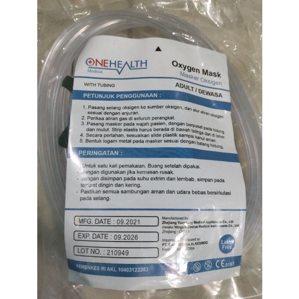 Masker Oksigen / Oxygen Mask - Onehealth