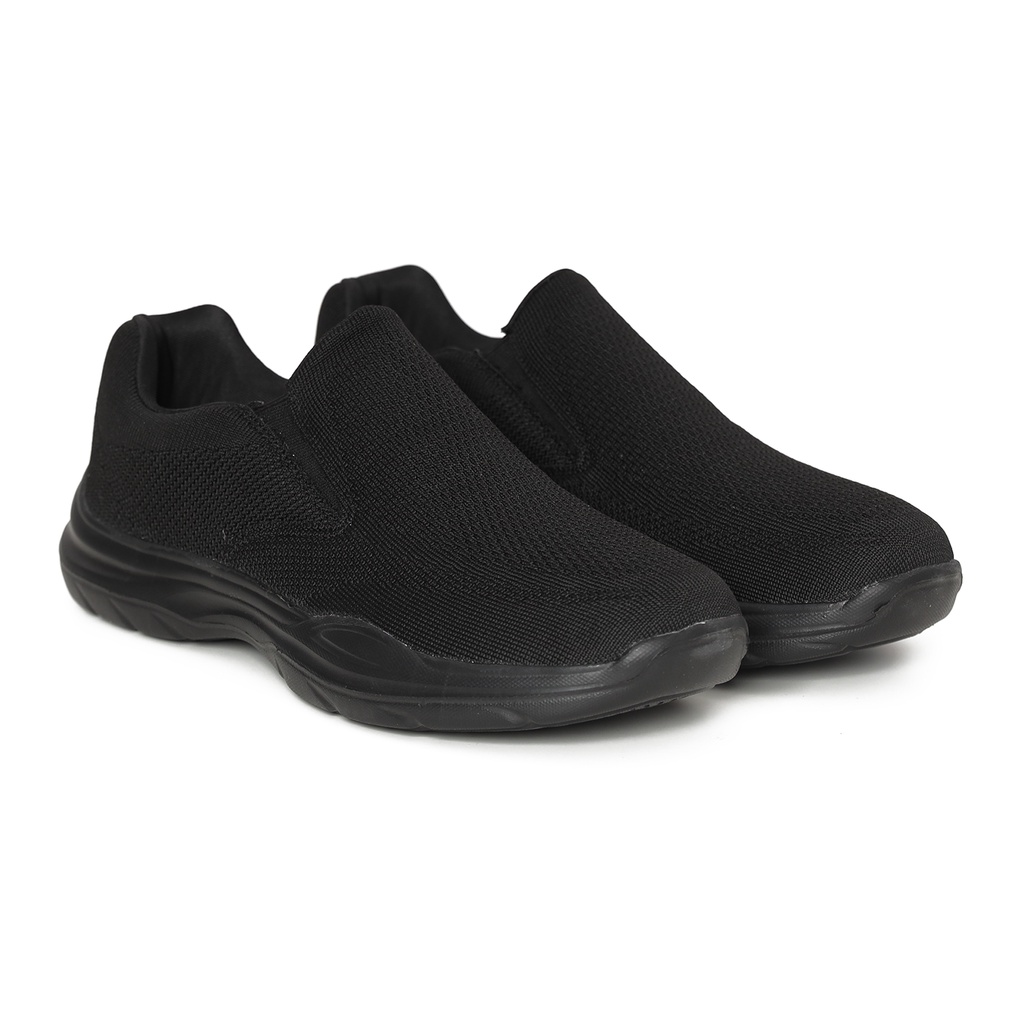 Phoenix Ares Sepatu Slip On Pria - All Black