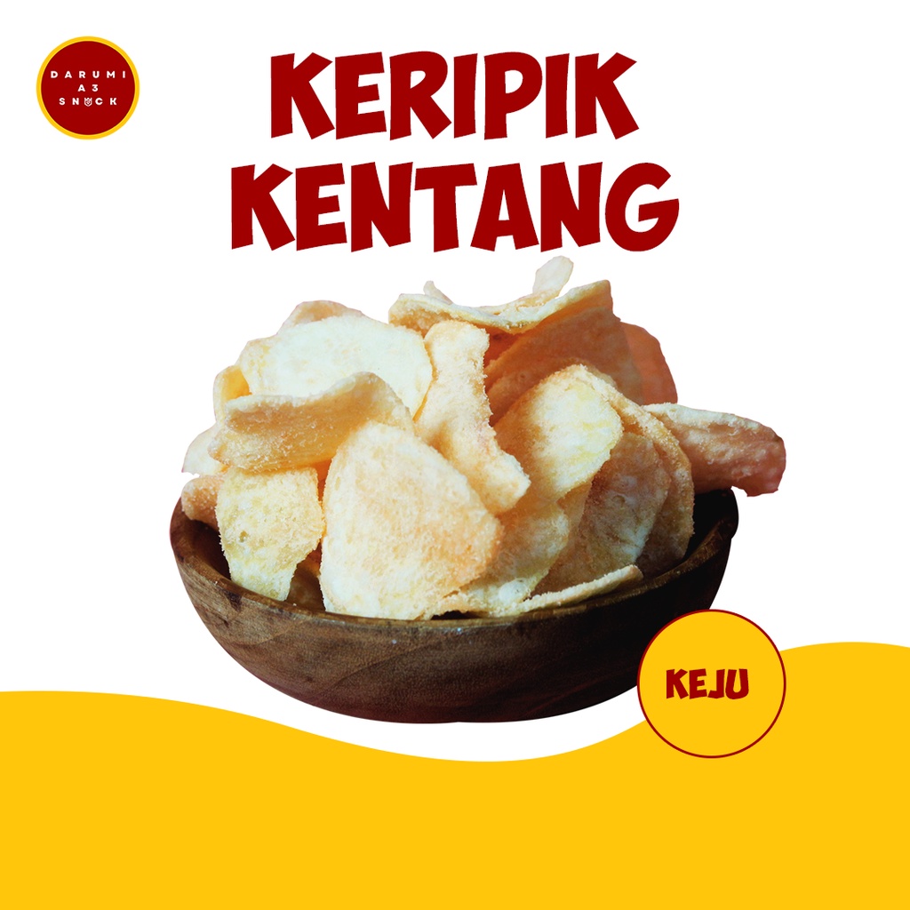 

KERIPIK KENTANG KEJU 100 GRAM / KERIPIK KENTANG / KENTANG KERIPIK / KERIPIK / SNACK KENTANG / KENTANG KEJU / KERIPIK KENTANG RASA KEJU / DARUMI KERIPIK KENTANG KEJU 100GRAM