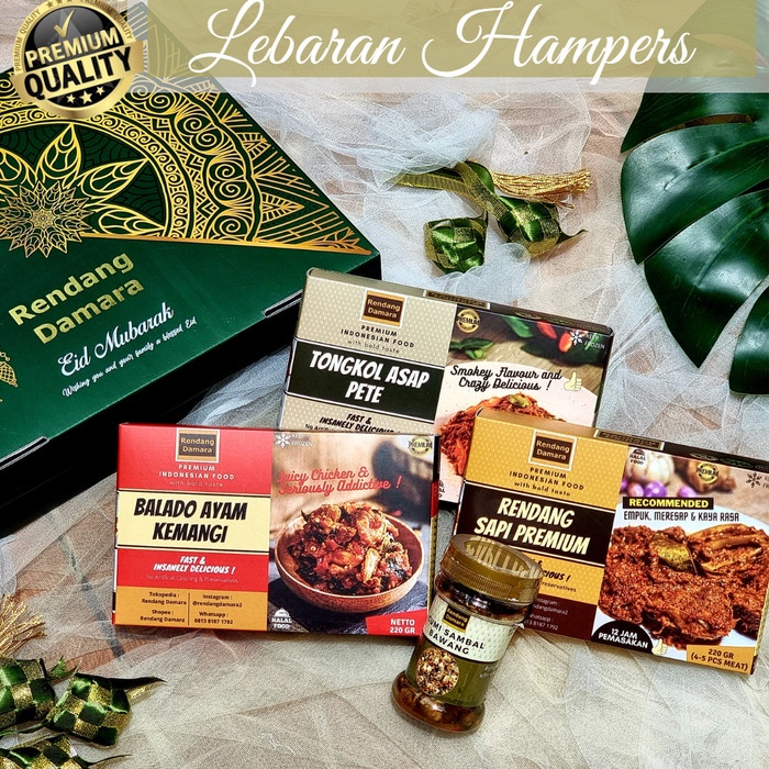 

Terlaris ✨ -Parsel Lebaran Hampers Eid Mubarak Parcel Makanan Rendang Damara - Paket F- 2.2.23