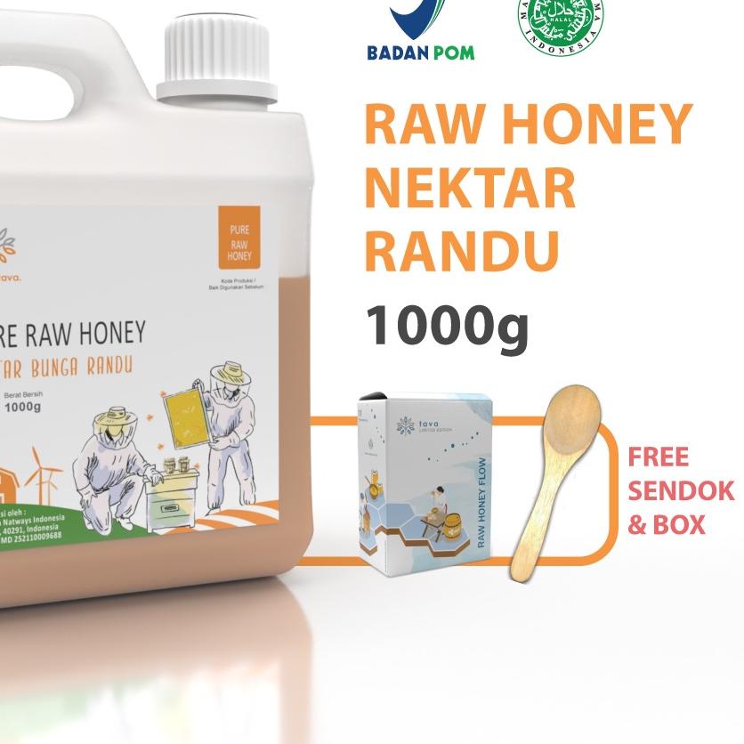 

❈ Asli Murni 1kg Tava Grade A Nektar Randu 100% Alami Pure Natural Raw Honey ✫