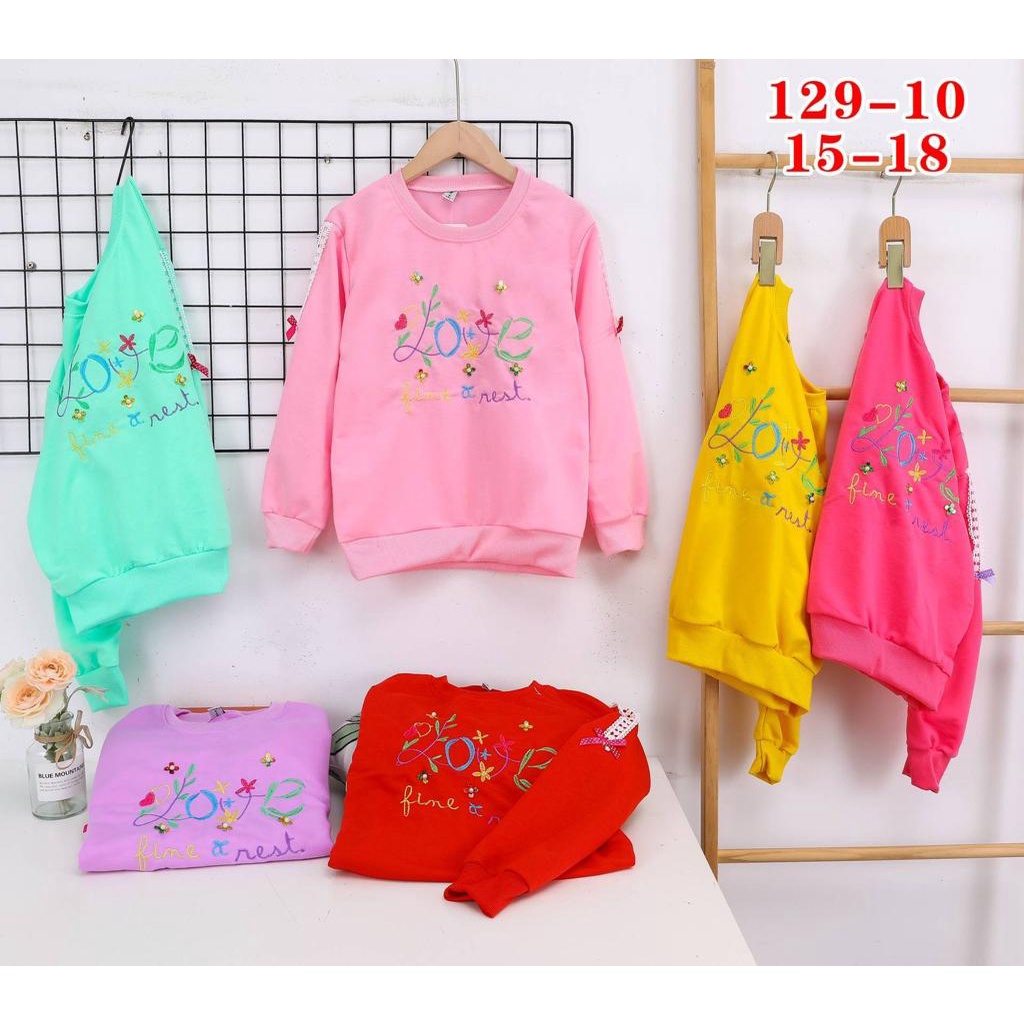 SWEATER  import anak perempuan bahan bagus tebal