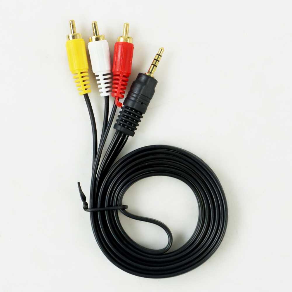 Kabel Audio Video 3.5 mm to RCA 1.5 M - NB114 - Black