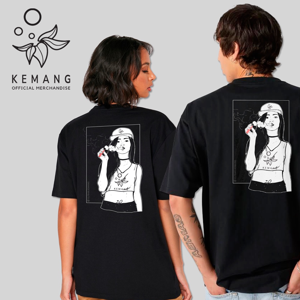 Unisex T-Shirt Vaping Girl | Elfbar Kemang Exclusive Merchandise | Kaos Elf Bar Kemang