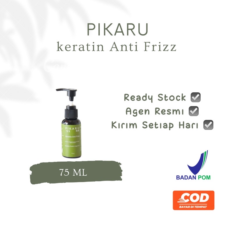 Pikaru Keratin Rambut Anti Frizz Pelurus Rambut Treatment Rambut