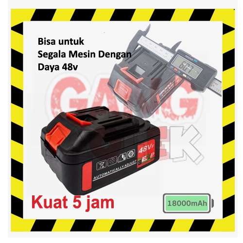 Batrei Batrei 48v Bor Impek/Gerinda/Bobok/Circular/Steam Cordless Slot Makita UMUM Bisa Untuk Berbag